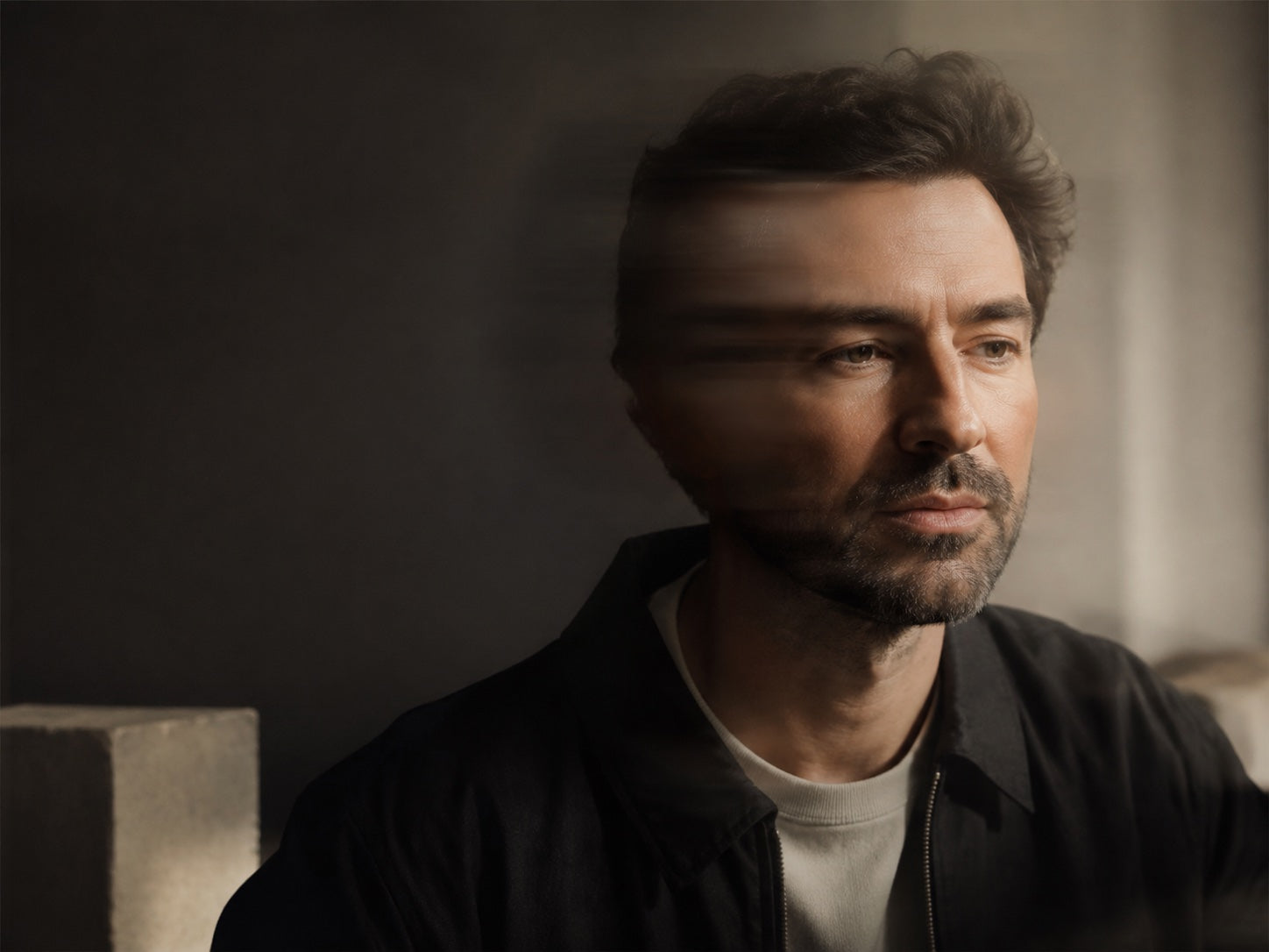 Editorial portrait of an ecommerce consultant in a softly lit studio